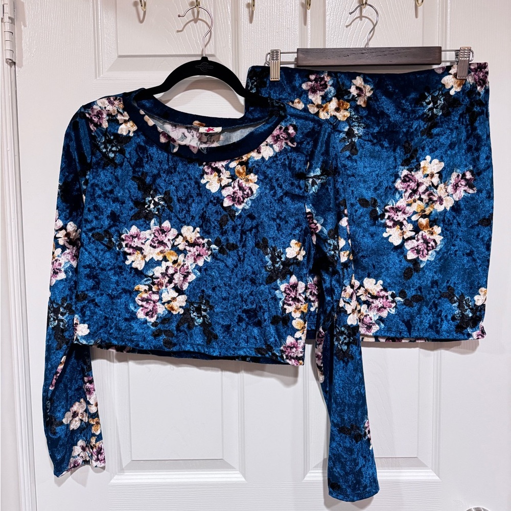 Blue Leopard matching set